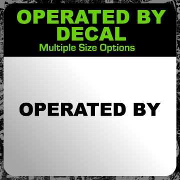 Operated By Decal