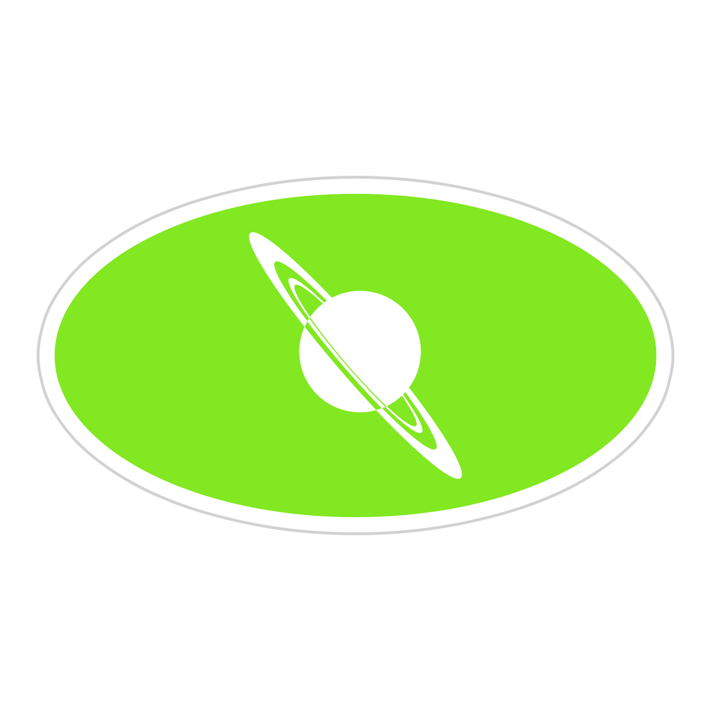Custom Oval Sticker